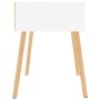 Mesitas de noche 2 uds madera contrachapada blanco 40x40x56 cm de vidaXL, Mesitas de noche - Ref: Foro24-326796, Precio: 97,3...