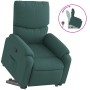 Sillón reclinable elevable tela verde oscuro en Sillones | Comprar online en Foru.es