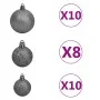 Árbol de Navidad artificial con 300 LED bolas y nieve 240 cm de vidaXL, Arboles de navidad - Ref: Foro24-3210163, Precio: 115...