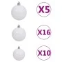 Árbol de Navidad artificial con 300 LED bolas y nieve 240 cm de vidaXL, Arboles de navidad - Ref: Foro24-3210163, Precio: 115...