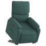 Sillón reclinable elevable tela verde oscuro en Sillones | Comprar online en Foru.es