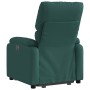Sillón reclinable elevable tela verde oscuro en Sillones | Comprar online en Foru.es