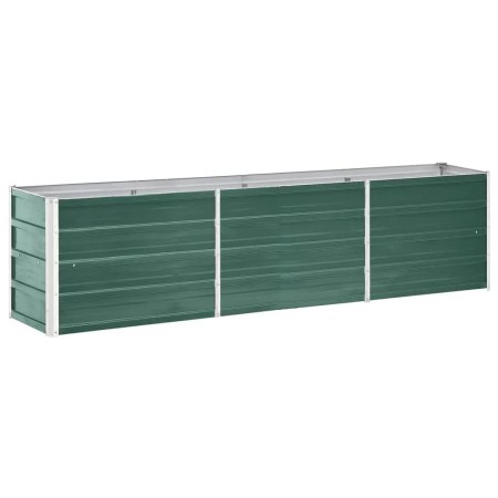 Arriate de jardín de acero galvanizado verde 240x40x45 cm de vidaXL, Maceteros y jardineras - Ref: Foro24-47045, Precio: 58,7...