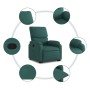 Sillón reclinable elevable tela verde oscuro en Sillones | Comprar online en Foru.es