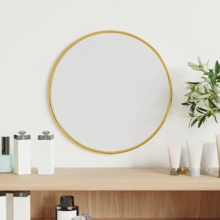 Espejo de pared redondo dorado Ø 30 cm de vidaXL, Espejos - Ref: Foro24-348179, Precio: 28,33 €, Descuento: %