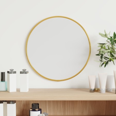 Espejo de pared redondo dorado Ø 30 cm de vidaXL, Espejos - Ref: Foro24-348179, Precio: 28,74 €, Descuento: %