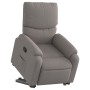 Sillón reclinable elevable tela gris taupe en Sillones | Comprar online en Foru.es