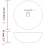 Lavabo sobre encimera redondo cerámica blanco y azul Φ41x14 cm de vidaXL, Lavabos - Ref: Foro24-155048, Precio: 115,10 €, Des...