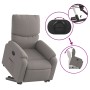 Sillón reclinable elevable tela gris taupe en Sillones | Comprar online en Foru.es