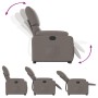 Sillón reclinable elevable tela gris taupe en Sillones | Comprar online en Foru.es