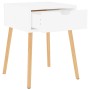 Mesitas de noche 2 uds madera contrachapada blanco 40x40x56 cm de vidaXL, Mesitas de noche - Ref: Foro24-326796, Precio: 97,3...