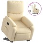 Sillón reclinable elevable de tela color crema en Sillones | Comprar online en Foru.es