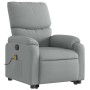 Sillón de masaje reclinable de pie de tela gris claro en Sillones | Comprar online en Foru.es