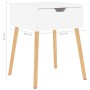 Mesitas de noche 2 uds madera contrachapada blanco 40x40x56 cm de vidaXL, Mesitas de noche - Ref: Foro24-326796, Precio: 97,3...