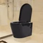 Inodoro de pared cerámica negro de vidaXL, Baños - Ref: Foro24-244271, Precio: 229,52 €, Descuento: %
