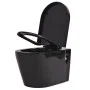 Inodoro de pared cerámica negro de vidaXL, Baños - Ref: Foro24-244271, Precio: 229,52 €, Descuento: %