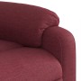 Sillón reclinable de masaje elevable tela rojo tinto en Sillones | Comprar online en Foru.es