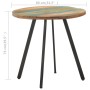 Mesa de comedor de madera maciza reciclada 80 cm en Mesas de comedor | Comprar online en Foru.es