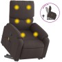 Silla de masaje reclinable de pie de tela marrón oscuro en Sillones | Comprar online en Foru.es