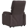 Silla de masaje reclinable de pie de tela marrón oscuro en Sillones | Comprar online en Foru.es