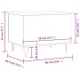 Mesa de centro madera contrachapada roble marrón 60x44,5x45 cm de , Mesas de centro - Ref: Foro24-830955, Precio: 55,49 €, De...