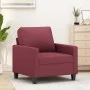 Sillón de tela rojo tinto 60 cm de , Sofás - Ref: Foro24-359153, Precio: 146,54 €, Descuento: %