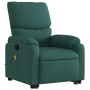 Silla de masaje reclinable de pie de tela verde oscura en Sillones | Comprar online en Foru.es