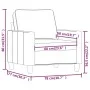 Sillón de tela negro 60 cm de , Sofás - Ref: Foro24-359151, Precio: 154,01 €, Descuento: %