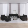 Juego de sofás con cojines 4 piezas tela negro de , Sofás - Ref: Foro24-3201440, Precio: 734,57 €, Descuento: %