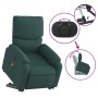 Silla de masaje reclinable de pie de tela verde oscura en Sillones | Comprar online en Foru.es