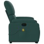 Silla de masaje reclinable de pie de tela verde oscura en Sillones | Comprar online en Foru.es