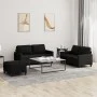 Juego de sofás con cojines 3 piezas tela negro de , Sofás - Ref: Foro24-3201456, Precio: 497,25 €, Descuento: %