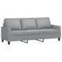 Juego de sofás con cojines 3 piezas tela gris claro de , Sofás - Ref: Foro24-3201468, Precio: 507,64 €, Descuento: %