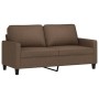 Sofá de 2 plazas de tela marrón 140 cm de , Sofás - Ref: Foro24-359166, Precio: 217,18 €, Descuento: %