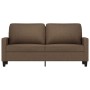Sofá de 2 plazas de tela marrón 140 cm de , Sofás - Ref: Foro24-359166, Precio: 217,18 €, Descuento: %