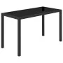 5-teiliges Garten-Essset und Kissen Kunstrattan schwarz von vidaXL, Gartensets - Ref: Foro24-42521, Preis: 310,72 €, Rabatt: %