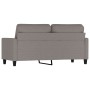 Sofá de 2 plazas de tela gris taupé 140 cm de , Sofás - Ref: Foro24-359170, Precio: 202,92 €, Descuento: %