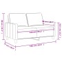 Sofá de 2 plazas de tela gris taupé 140 cm de , Sofás - Ref: Foro24-359170, Precio: 202,92 €, Descuento: %