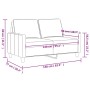 Sofá de 2 plazas de tela marrón 140 cm de , Sofás - Ref: Foro24-359166, Precio: 217,18 €, Descuento: %