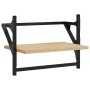 Estantes de pared con barras 2 uds roble Sonoma 40x25x30 cm de , Estantes y estanterías - Ref: Foro24-836239, Precio: 21,25 €...