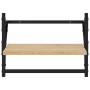 Estantes de pared con barras 2 uds roble Sonoma 40x25x30 cm de , Estantes y estanterías - Ref: Foro24-836239, Precio: 21,25 €...