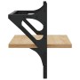 Estantes de pared con barras 2 uds roble Sonoma 40x25x30 cm de , Estantes y estanterías - Ref: Foro24-836239, Precio: 21,25 €...