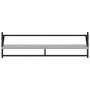 Estantes de pared con barras 2 uds gris Sonoma 100x25x30 cm de , Estantes y estanterías - Ref: Foro24-836251, Precio: 32,10 €...