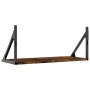 Estante pared 2uds madera ingeniería roble ahumado 60x25x25,5cm de , Estantes y estanterías - Ref: Foro24-836335, Precio: 33,...