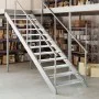 Peldaño de rejilla acero galvanizado 100x24x7 cm de , Alfombrillas para escalones - Ref: Foro24-155686, Precio: 53,23 €, Desc...