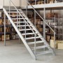 Peldaño de rejilla acero galvanizado 100x24x7 cm de , Alfombrillas para escalones - Ref: Foro24-155686, Precio: 55,47 €, Desc...