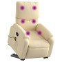 Silla de masaje reclinable de pie de tela color crema en Sillones | Comprar online en Foru.es