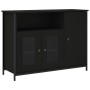 Aparador de madera de ingeniería negro 100x35x75 cm de , Aparadores - Ref: Foro24-835509, Precio: 93,25 €, Descuento: %