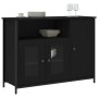 Aparador de madera de ingeniería negro 100x35x75 cm de , Aparadores - Ref: Foro24-835509, Precio: 93,25 €, Descuento: %