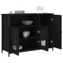 Aparador de madera de ingeniería negro 100x35x75 cm de , Aparadores - Ref: Foro24-835509, Precio: 93,25 €, Descuento: %